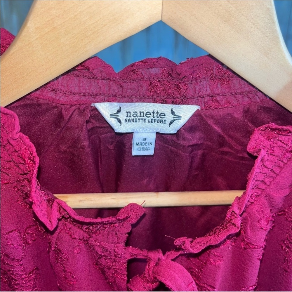 Nanette Nanette Lepore Pebble Crepe Blouse - Picture 5 of 5